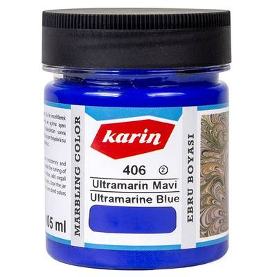 Karin Ebru Boyası Ezilmiş 406 Ultramarine Mavi 105cc