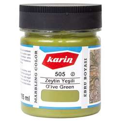 Karin - Karin Ebru Boyası Ezilmiş 505 Zeytin Yeşili 105cc