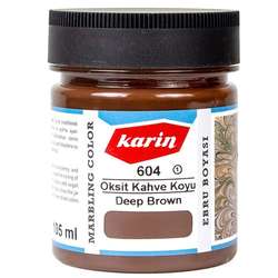 Karin - Karin Ebru Boyası Ezilmiş 604 Oksit Kahve (Koyu) 105cc