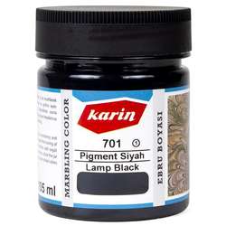Karin - Karin Ebru Boyası Ezilmiş 701 Pigment Siyah 105cc
