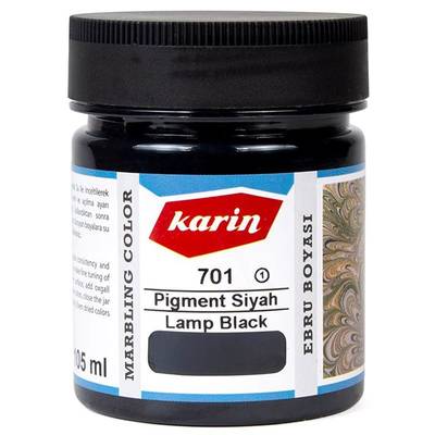 Karin Ebru Boyası Ezilmiş 701 Pigment Siyah 105cc