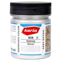Karin - Karin Ebru Boyası Ezilmiş 808 Gümüş 105cc