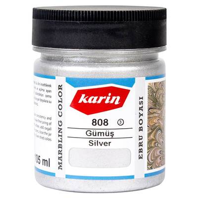 Karin Ebru Boyası Ezilmiş 808 Gümüş 105cc