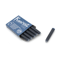 Kaweco - Kaweco Mürekkep Kartuşu 6lı Paket Mavi Siyah