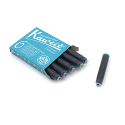 Kaweco - Kaweco Mürekkep Kartuşu 6lı Paket Turkuaz