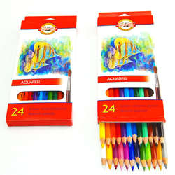 Koh-i-Noor - Koh-i-Noor Aquarell Pencil Sulu Boya Kalemi Balık 24lü 3718