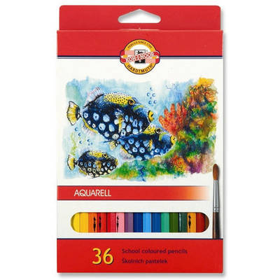Koh-i-Noor Aquarell Pencil Sulu Boya Kalemi Balık 36lı 3719