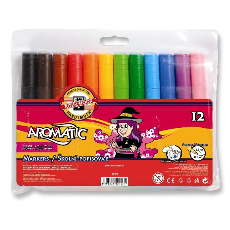 Koh-i-noor Aromatic Marker 2.5mm 12li Set 1805