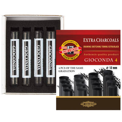 Koh-i-Noor Gioconda Extra Charcoals 4lü Set Medium 8694/3