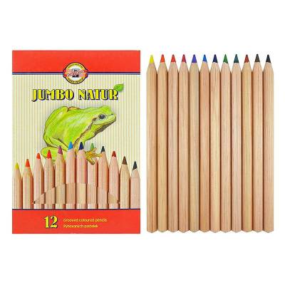 Koh-i-Noor Jumbo Natur Kuru Boya 12li