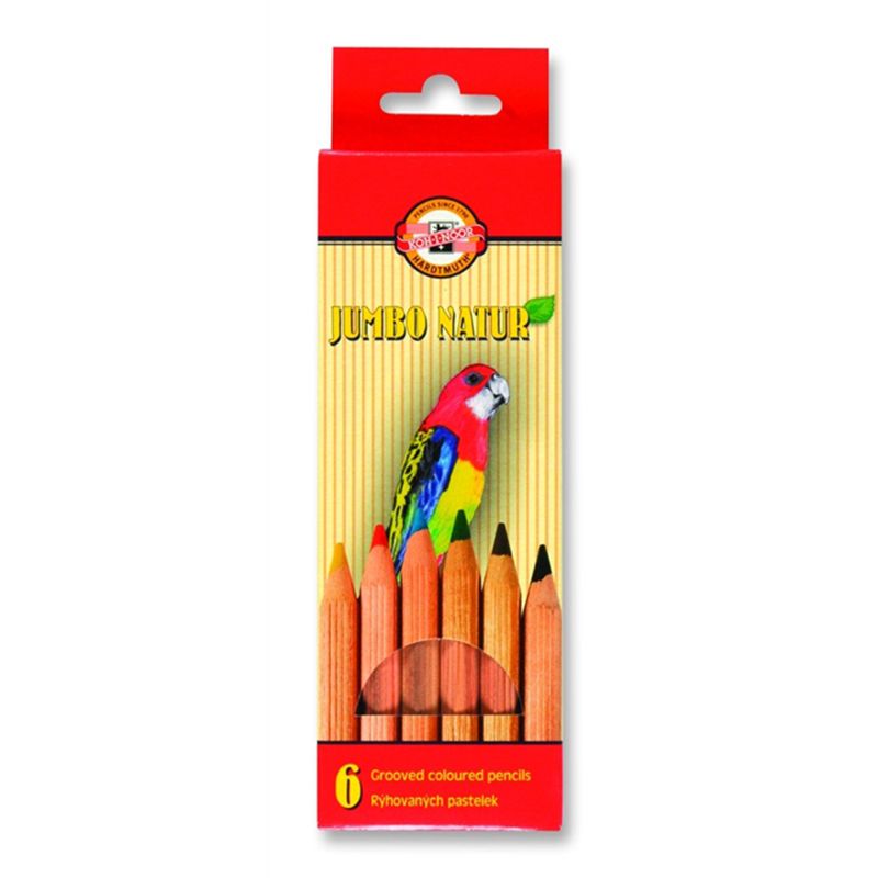 Koh-i-noor Jumbo Natur Kuru Boya 6lı