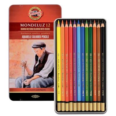 Koh-i-Noor Mondeluz Aquarell Sulu Boya Kalem Seti 12li