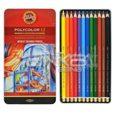 Koh-i-Noor Polycolor Kuru Boya Kalemi 12li Set