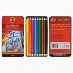 Koh-i-Noor Polycolor Kuru Boya Kalemi 12li Set - 3