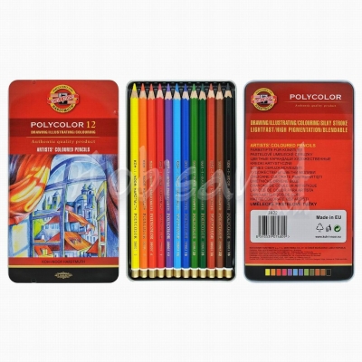 Koh-i-Noor Polycolor Kuru Boya Kalemi 12li Set