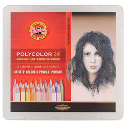 Koh-i-Noor - Koh-i-Noor Polycolor Kuru Boya Kalemi 24lü Set Portrait (1)