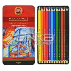 Koh-i-Noor - Koh-i-Noor Polycolor Kuru Boya Kalemi 12li Set_Kopya(1)