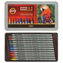 Koh-i-Noor - Koh-i-Noor Progresso Aquarell Woodless Coloured Pencil Set 12li