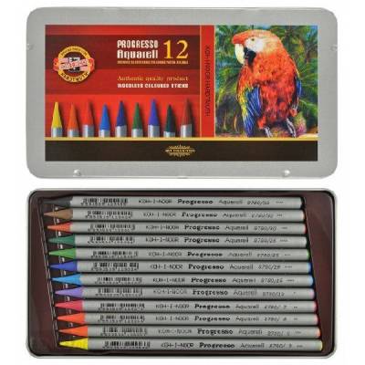 Koh-i-Noor Progresso Aquarell Woodless Coloured Pencil Set 12li