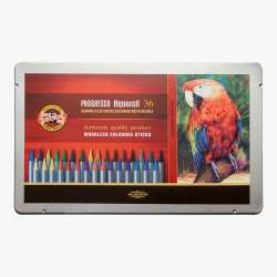 Koh-i-Noor - Koh-i-Noor Progresso Aquarell Woodless Coloured Pencil Set 36lı (1)