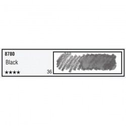 Koh-i-Noor - Koh-i-Noor Progresso Aquarelle Woodless Kalem Black 8780/36 (1)