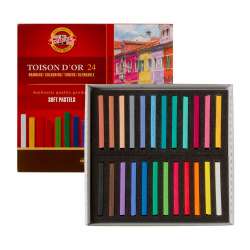 Koh-i-Noor - Koh-i-Noor Toison Dor Soft Pastel Köşeli 24lü (8584)