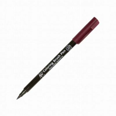Koi Coloring Brush Pen Fırça Uçlu Kalem 22 Burgundy