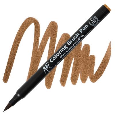 Koi Coloring Brush Pen Fırça Uçlu Kalem Dark Brown