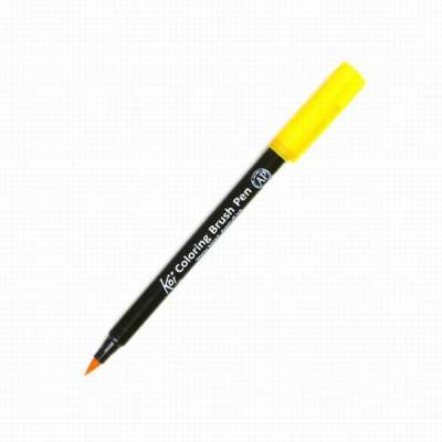 Koi Coloring Brush Pen Fırça Uçlu Kalem 4 Deep Yellow
