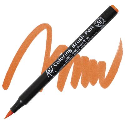 Koi Coloring Brush Pen Fırça Uçlu Kalem Orange