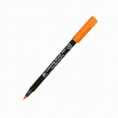 Koi Coloring Brush Pen Fırça Uçlu Kalem 5 Orange