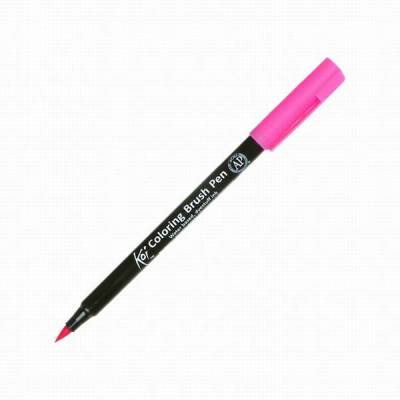 Koi Coloring Brush Pen Fırça Uçlu Kalem 20 Pink