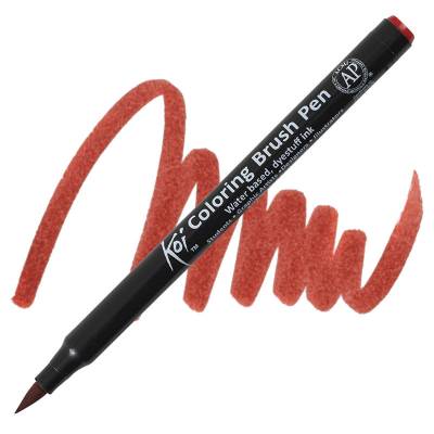 Koi Coloring Brush Pen Fırça Uçlu Kalem Red