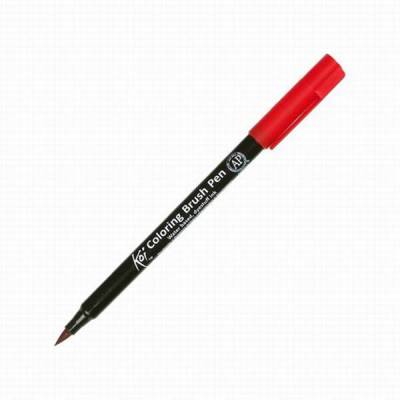 Koi Coloring Brush Pen Fırça Uçlu Kalem 19 Red