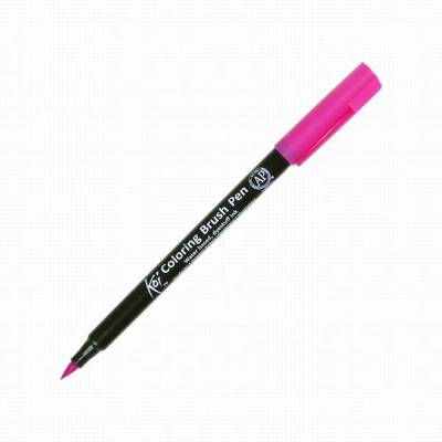 Koi Coloring Brush Pen Fırça Uçlu Kalem 221 Rose Red