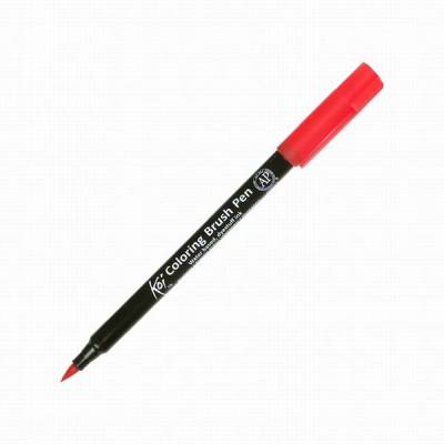 Koi Coloring Brush Pen Fırça Uçlu Kalem 18 Vermilion