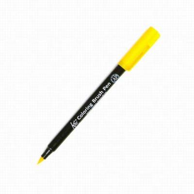 Koi Coloring Brush Pen Fırça Uçlu Kalem 3 Yellow