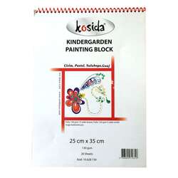 Kosida - Kosida Kindergarden Resim Defteri 130g 25 Yaprak 25x35