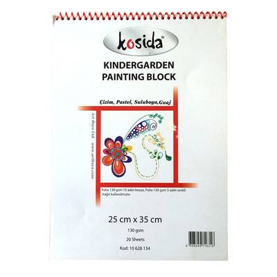 Kosida Kindergarden Resim Defteri 130g 25 Yaprak 25x35