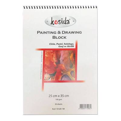 Kosida PD Blok Resim Defteri 190g 30 Yaprak 25x35 10 628 198