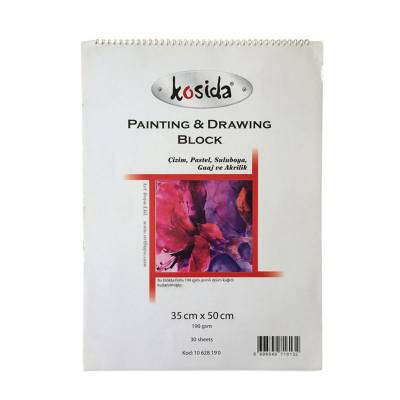 Kosida PD Blok Resim Defteri 190g 30 Yaprak 35X50 10 628 190