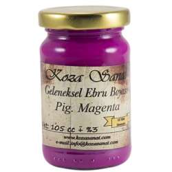 Koza Sanat - Koza Sanat Ezilmiş Ebru Boyası Pigmet Magenta 105ml