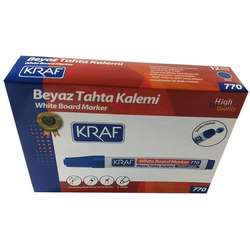 Kraf Beyaz Tahta Kalemi 12li Mavi - 3