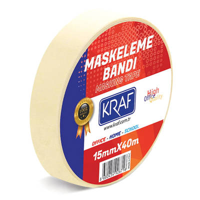 Kraf Maskeleme Bandı 15mmx40mt