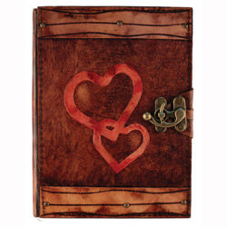 Krafton - Krafton Deri Defter Büyük Boy Heart to Heart 64201-4