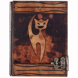 Krafton - Krafton Deri Defter Orta Boy Geveze Kedi 64214-4