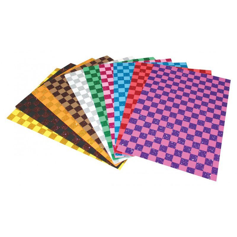 Lino Karadeniz Kare Desenli Simli Eva 20x30 Cm 10 Renk 2802j-3