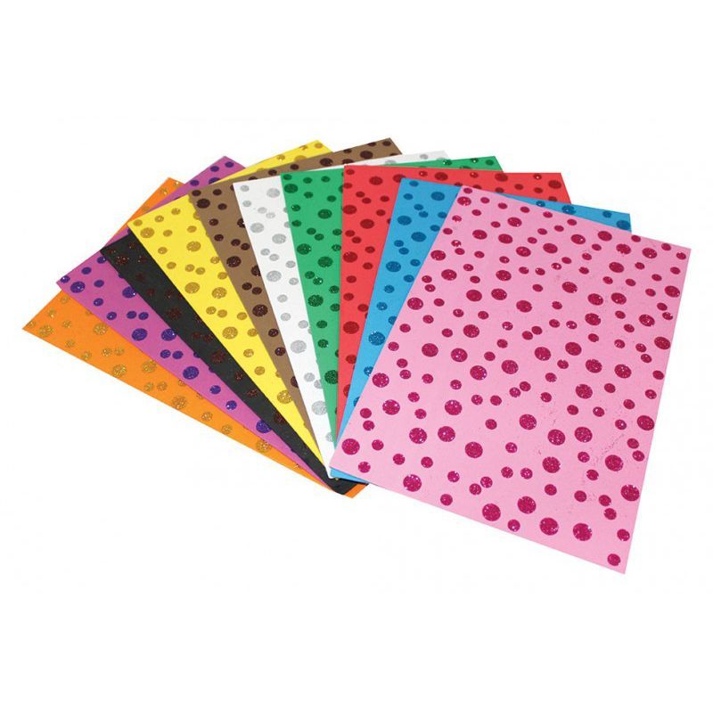 Lino Karadeniz Nokta Desenli Simli Eva 2 Mm 20x30cm 10 Renk 2801j-4