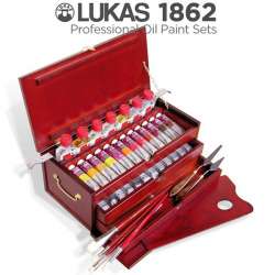 Lukas - Lukas 1862 Yağlı Boya Oil Wooden Chest Ahşap Kutu 45 Parça 6001 (1)