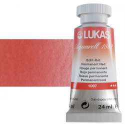 Lukas - Lukas Aquarell 1862 Artist 24ml Sulu Boya 1097 Permanent Red Seri 2